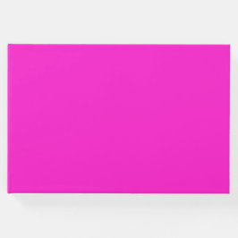 Hot Magenta Solid Color Gästebuch