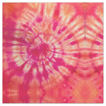 Hot Magenta und Orange Gefärbte Krawatte
