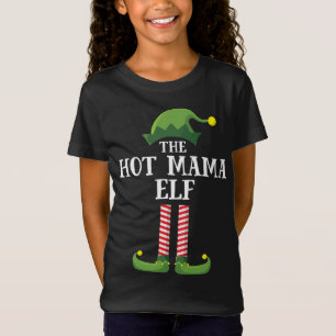 Hot Mama Elf Matching Family Group Weihnachts-Part T-Shirt