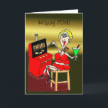 HOT MAMA SLOT MACHINE LUCKY 7'S 70th BIRTHDAY CARD Karte<br><div class="desc">NETTA'S ART,  HOT MAMA COLLECTION</div>