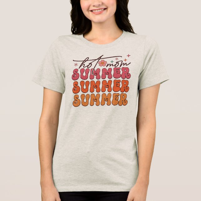 Hot Mama Summer Tri-Blend Shirt (Vorderseite)