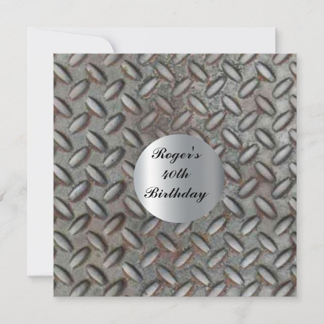 Hot Man 40th Birthday Party Invitation (Devant)