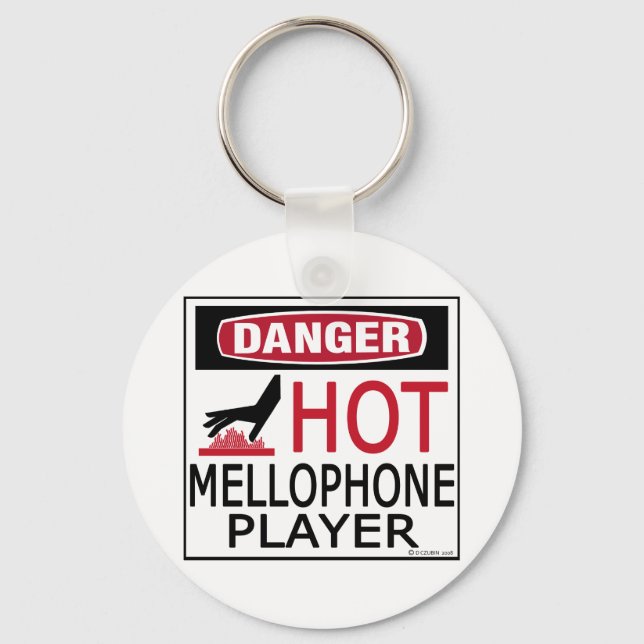 Hot Mellophone Player Schlüsselanhänger (Vorderseite)