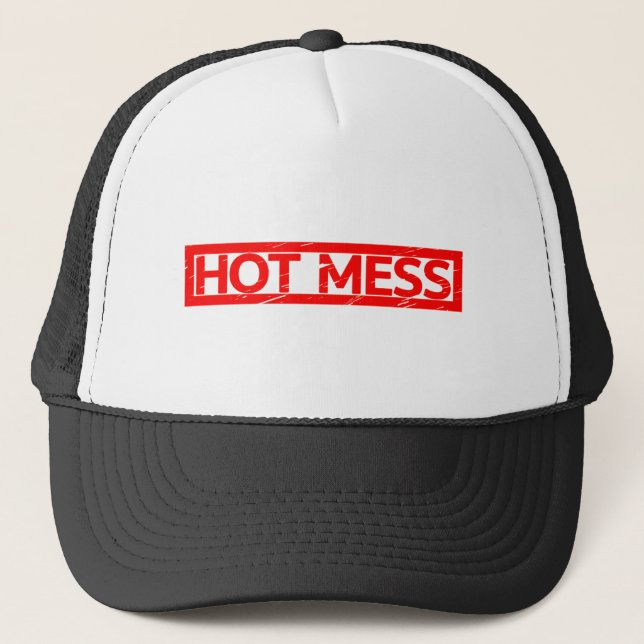 Hot-Mess-Briefmarke Truckerkappe (Vorderseite)
