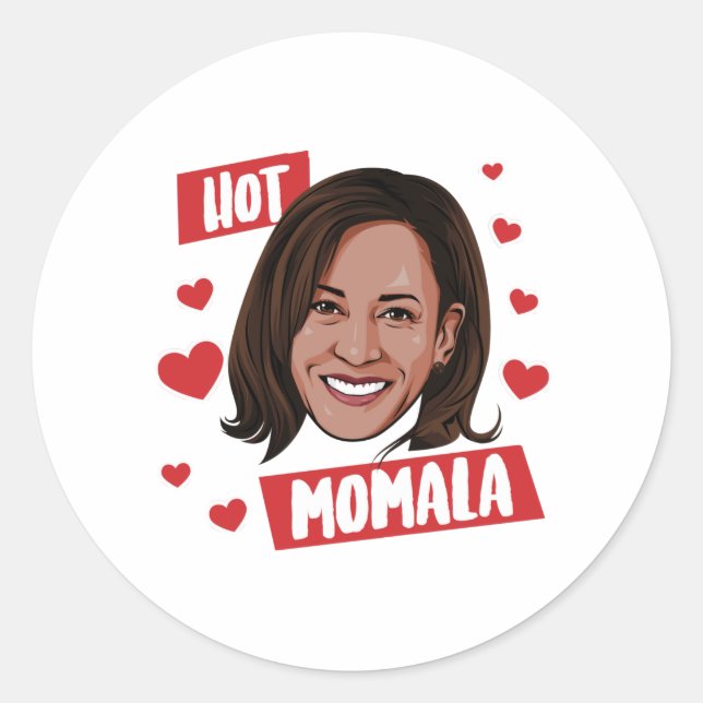 HOT MOMALA RUNDER AUFKLEBER (Vorderseite)