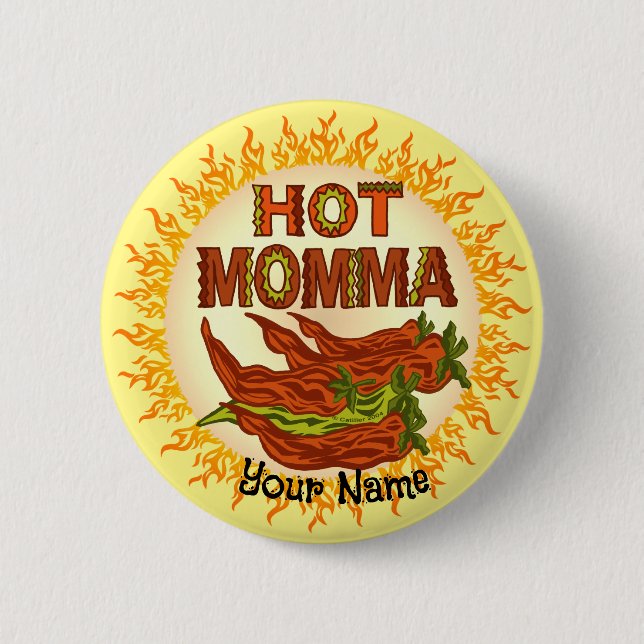 Hot Momma custom Button (Vorderseite)