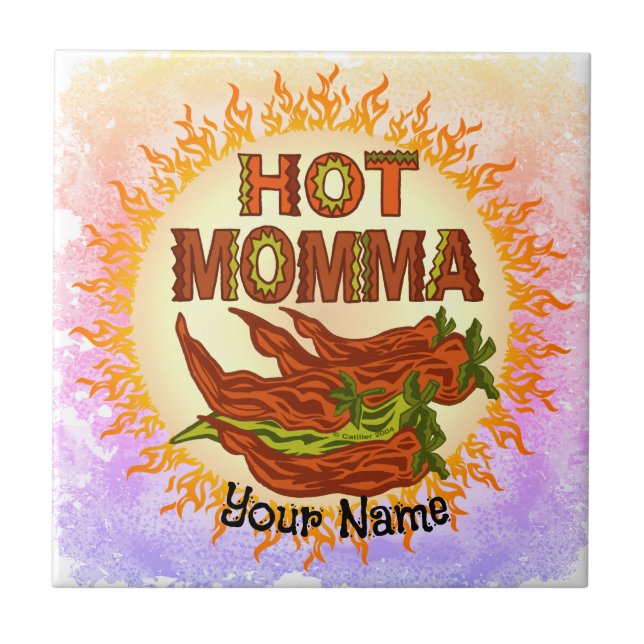 Hot Momma Fliese (Vorderseite)