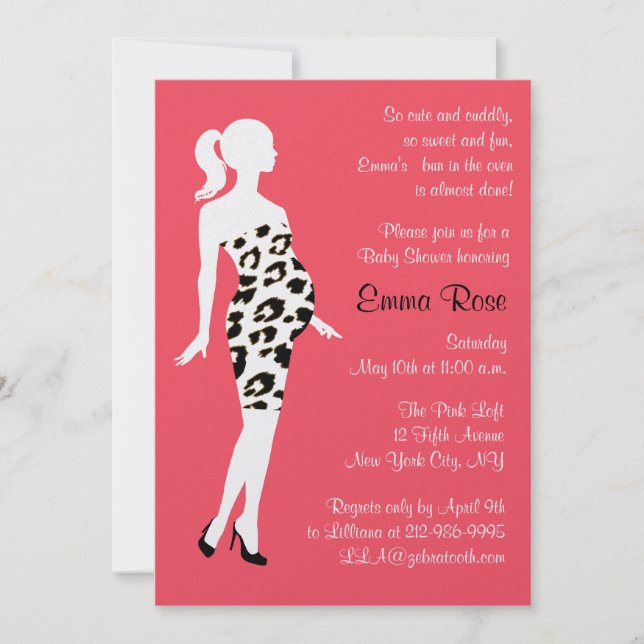 Hot Momma!Kinderdusche Einladung (Vorderseite)