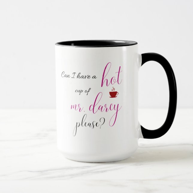 Hot Mr. Darcy | Stolz und Vorurteile Tasse (Rechts)