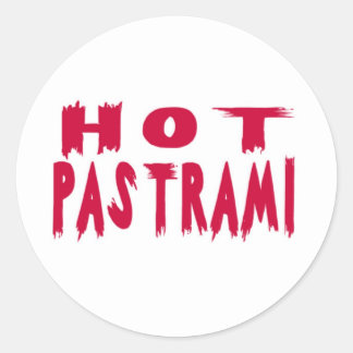 Hot Pastrami Runder Aufkleber