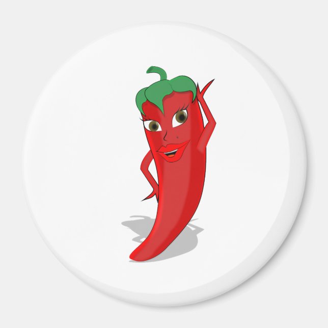 Hot Pepper Diva Magnet (Vorne)