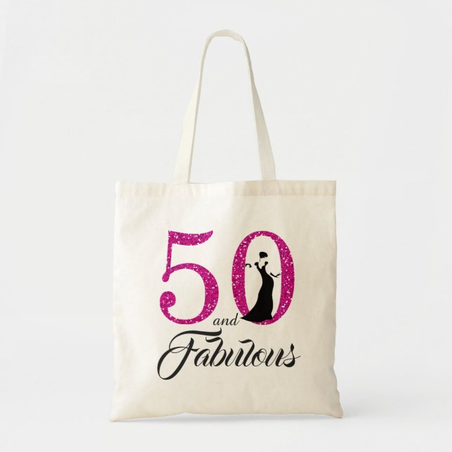 Hot Pink 50 et fabuleux Sac fourre-tout de fête d' (Devant)