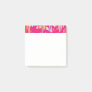 Hot Pink Art Whitepaper Post-it Klebezettel