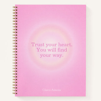 Hot Pink Aura Message Notebook Notizbuch