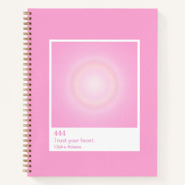 Hot Pink Aura Swatch Angel Number Notizbuch
