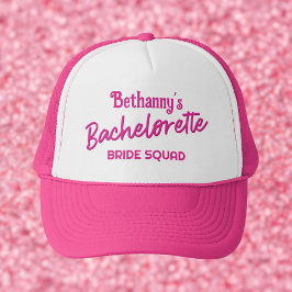 Hot Pink Bachelorette Personalisiert Trucker Hat Truckerkappe