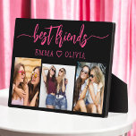 Hot Pink Best Friends 3 Foto Collage Keepake Fotoplatte<br><div class="desc">Feiern Sie Ihre Freundschaft mit den Hot Pink Besties Friends 3 Foto Collage Keepake Plaque. Diese lebendige und personalisierte Plaque besticht durch ein stilvolles, hellrosa Design und eine wunderschön gestaltete Collage aus drei hochgeschätzten Fotos. Es ist aus hochwertigen Materialien gefertigt und eignet sich ideal für die Darstellung auf einem Schreibtisch,...</div>