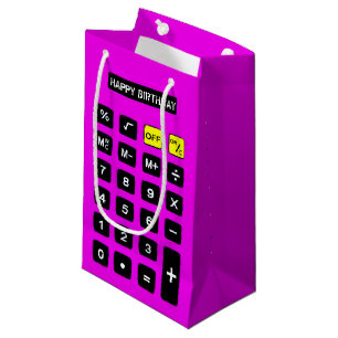Hot Pink Birthday Calculator Kleine Geschenktüte