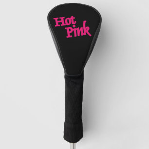Hot Pink Black Golf Klubtreiber Kopf Abdeckung Headcover