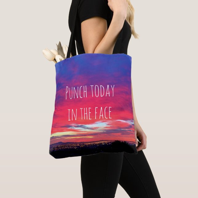 Hot Pink Blue Sunset Punch heute in Fett Tasche (Von Nahem)