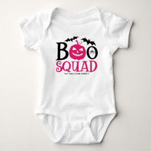 Hot Pink Boo Squad Spooky Letty Halloween Baby Strampler