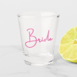 Hot Pink Bride Schnapsglas