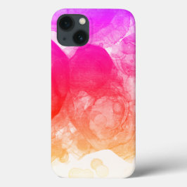 Hot Pink Bright Orange Kunst Case-Mate iPhone Hülle
