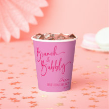 Hot Pink Brunch and Bubbly Birthday Brunch Party