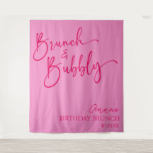 Hot Pink Brunch und Bubbly Birthday Brunch Party