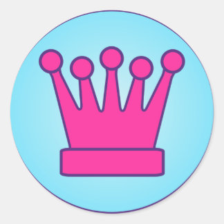 Hot Pink Crown Aufkleber
