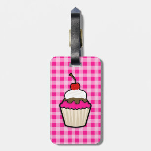 Hot Pink Cupcake Gepäckanhänger
