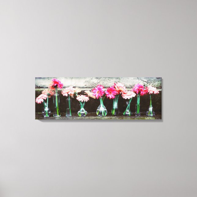 Hot Pink Daisy Leinwanddruck (Vorderseite)