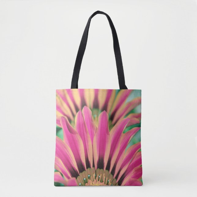 Hot Pink Daisy Petals Tasche (Vorderseite)