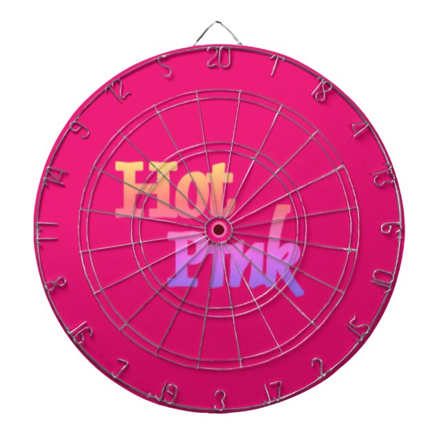Hot Pink Dartboard Dartscheibe (vorne)