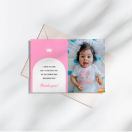 Hot Pink Doll, Fashion Doll Danke, Foto Card Einladung