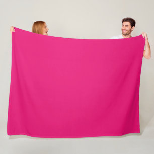 Hot Pink Fleece Decke
