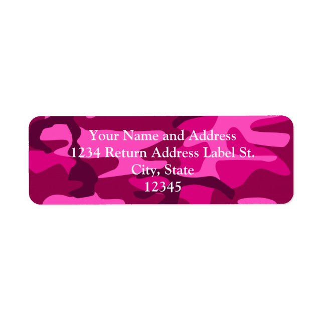 Hot Pink Fuchsia Camouflage Camouflage Girl Patter (Vorne)