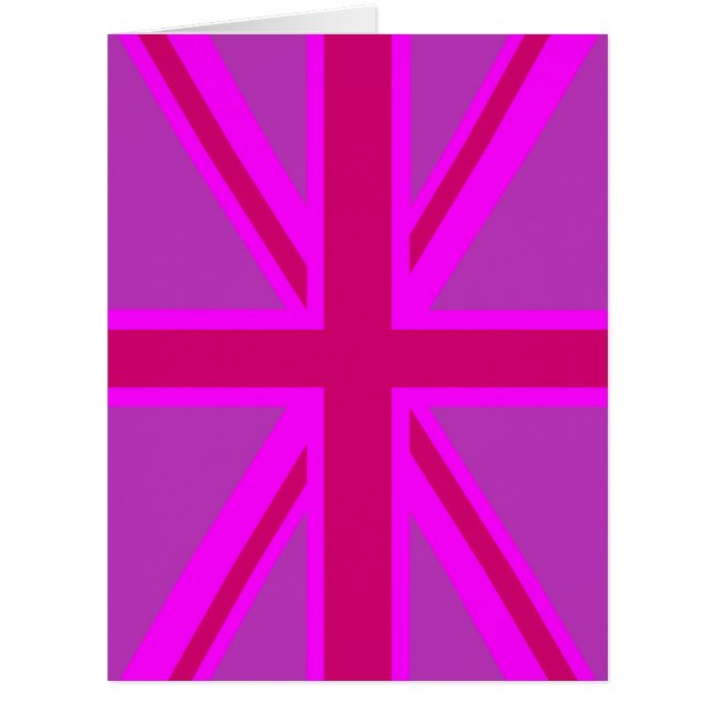 Hot Pink Fuchsia Union Jack Decor (Vorderseite)