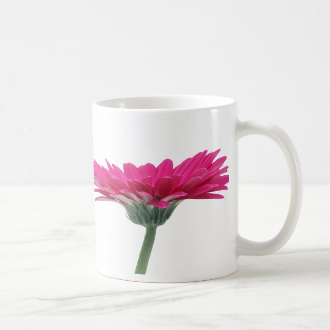 Hot Pink Gerbera Daisy Kaffeetasse (Rechts)