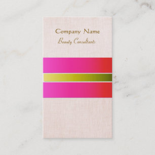 Hot Pink Girl and Feminine Beauty Consultant Visitenkarte