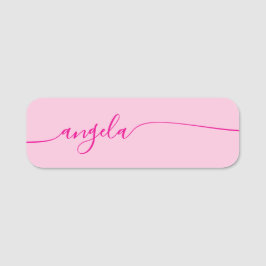 Hot Pink Glam Signature Namensschild