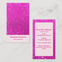 Hot Pink Glitter Glam Branding