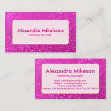 Hot Pink Glitter Modern Branding