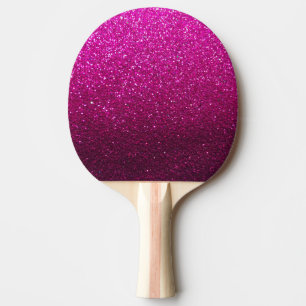 Hot Pink Glitzer Glitzern Ping Pong Queen Champion Tischtennis Schläger