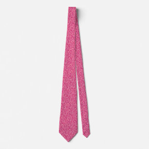 Hot Pink Glitzer Metallic Print Wedding Trauzeugen Krawatte