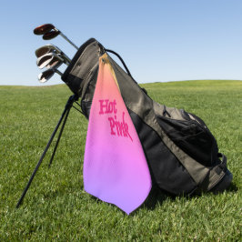 Hot Pink Golf Handtuch