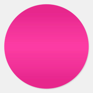 Hot Pink Gradient Blank Runder Aufkleber
