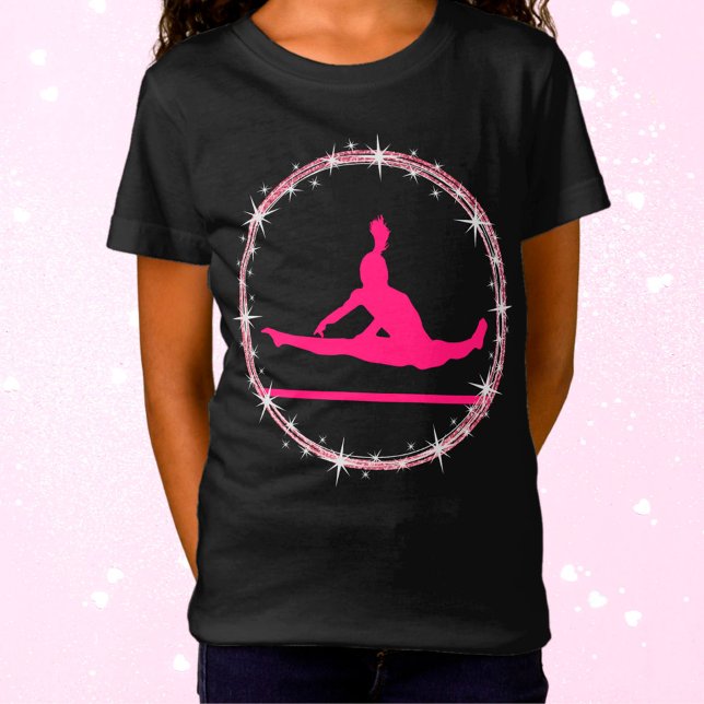 Hot Pink Gymnast Twinkle Gymnastik T-Shirt (Von Creator hochgeladen)