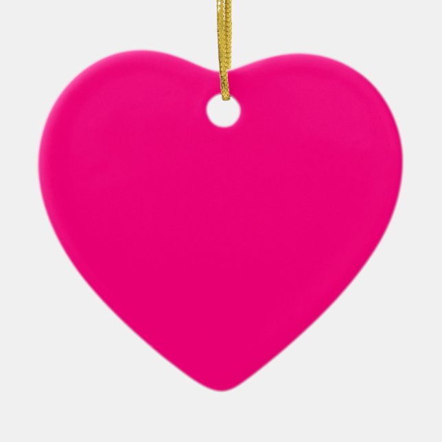 Hot Pink Heart Ornament (Vorne)