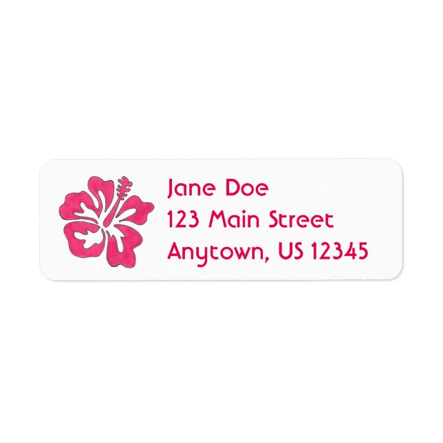 Hot Pink Hibiskus Tropical Island Blume (Vorne)